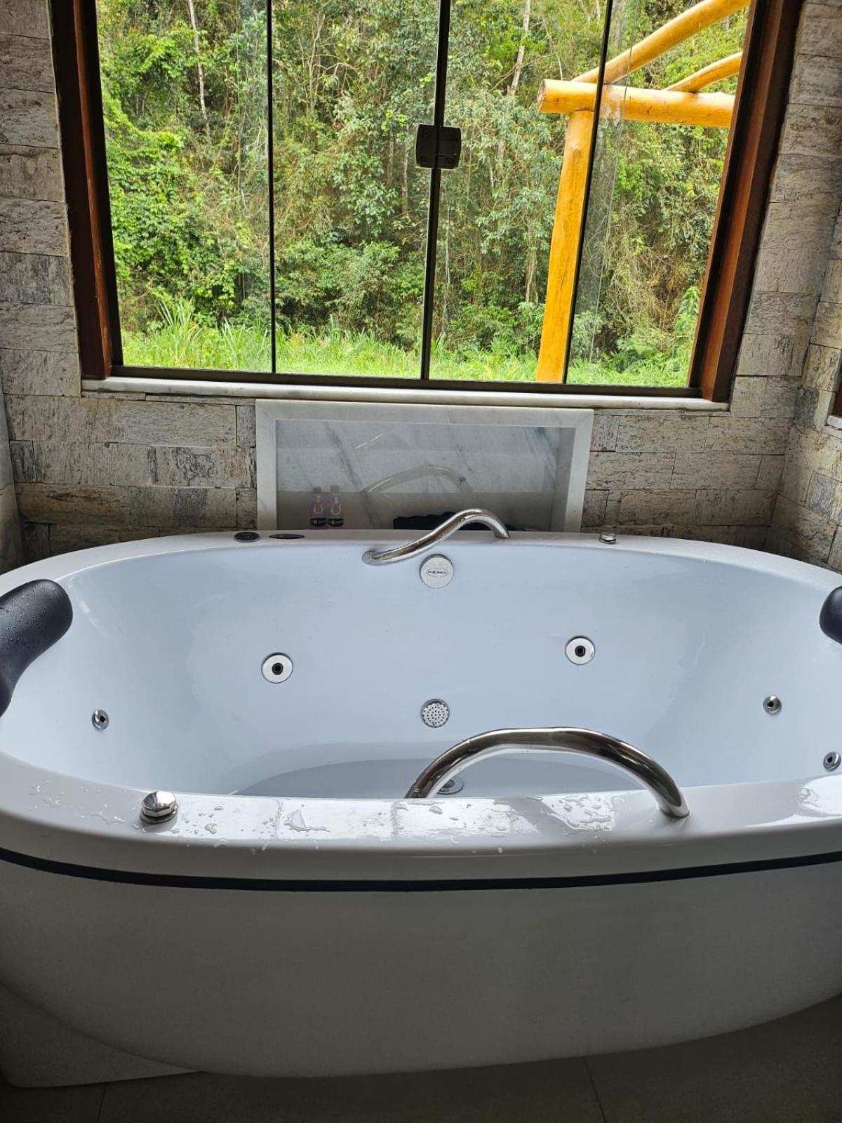 Casa Di Pedra Com Linda Vista Para Natureza - Miguel Pereira Ngoại thất bức ảnh