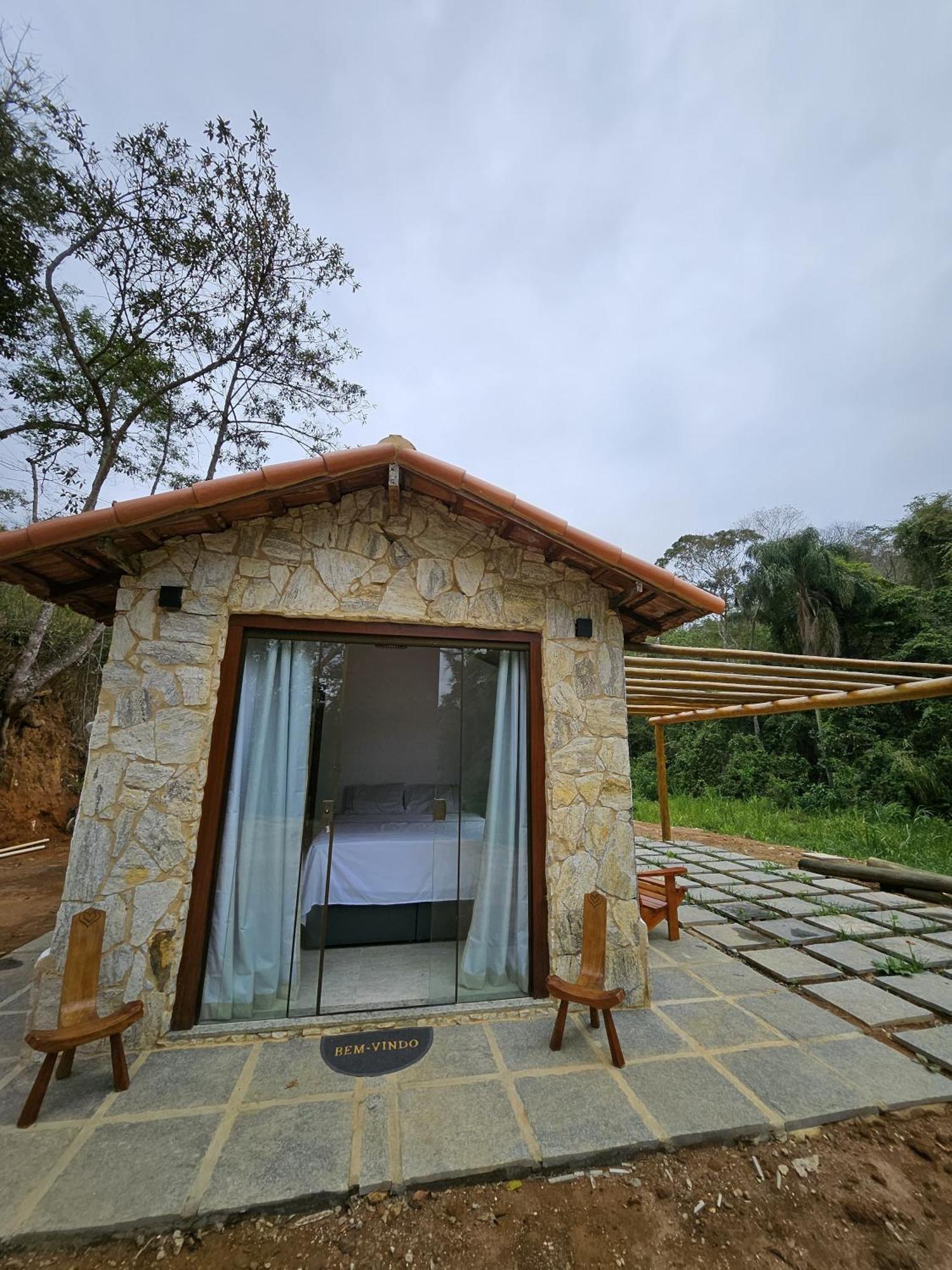 Casa Di Pedra Com Linda Vista Para Natureza - Miguel Pereira Ngoại thất bức ảnh